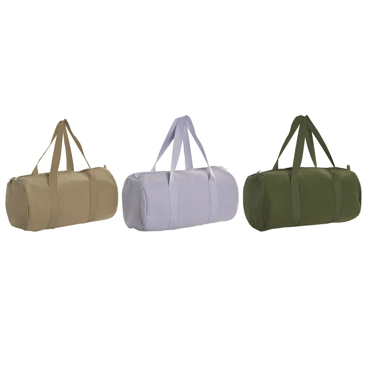 BOLSO MUJER HOME ESPRIT VERDE BEIGE LILA 50 X 26 X 26 CM (3 UNIDADES)