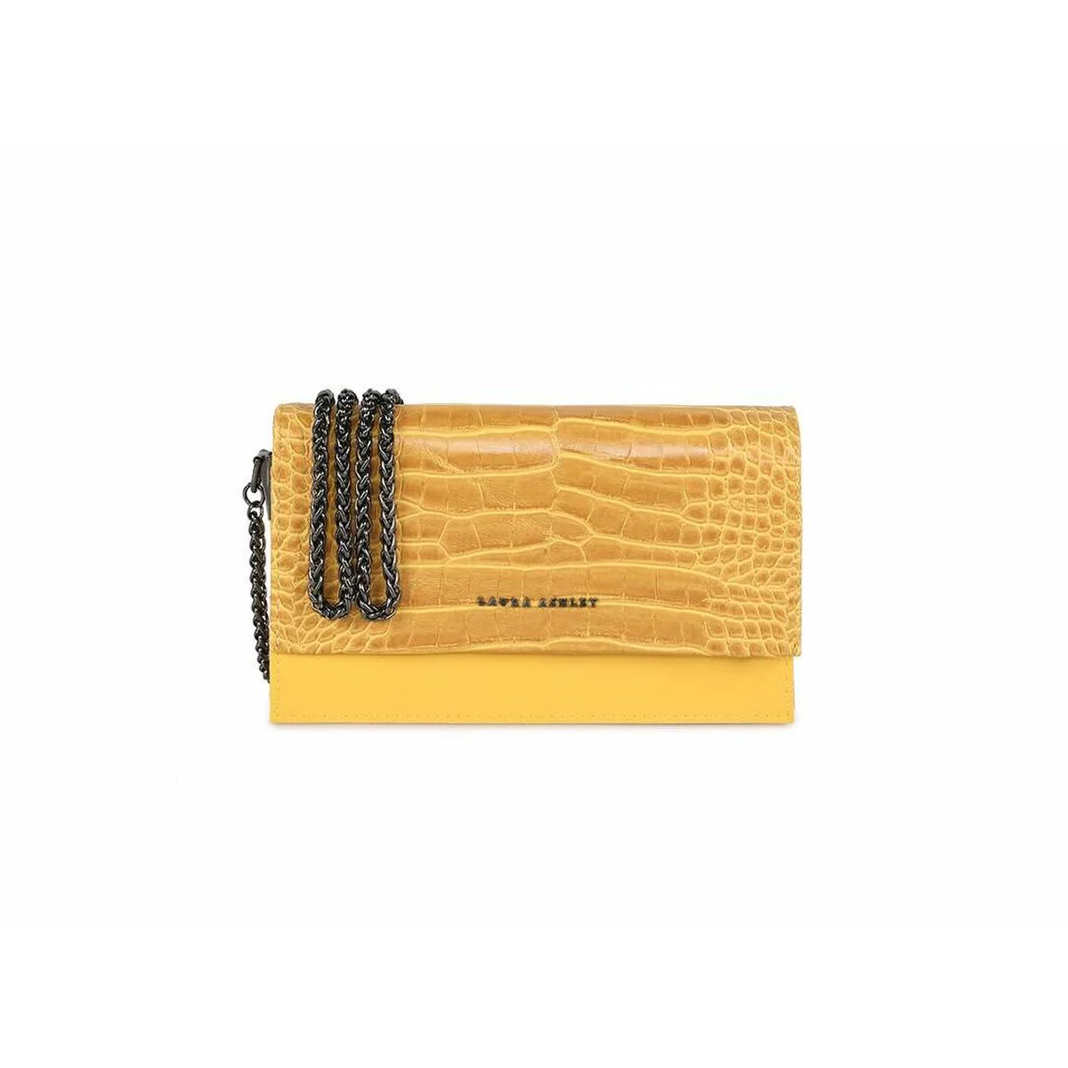 BOLSO MUJER LAURA ASHLEY DUDLEY-CROCO-YELLOW AMARILLO 22 X 12 X 5 CM