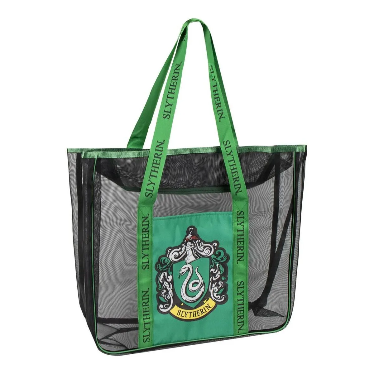 BOLSA DE PLAYA HARRY POTTER VERDE OSCURO 100 % POLIÉSTER