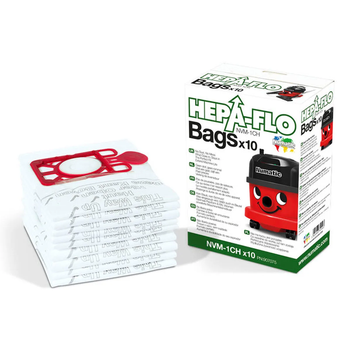 BOLSA DE RECAMBIO PARA ASPIRADORA HEPA-FLO HENRY HETTY HARRY NUMATIC NVM-1CH