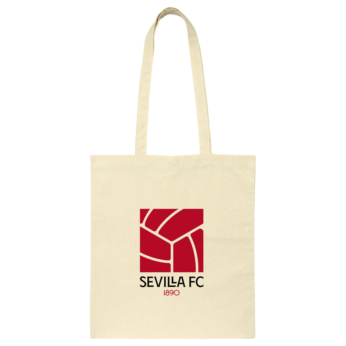 BOLSO SEVILLA FÚTBOL CLUB BEIGE ALGODÓN