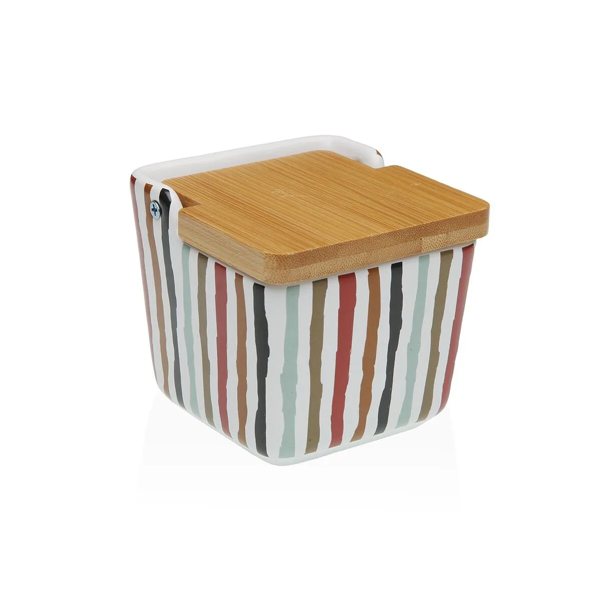 SALERO CON TAPA VERSA LIGNE CERÁMICA 8,8 X 8,5 X 8,8 CM