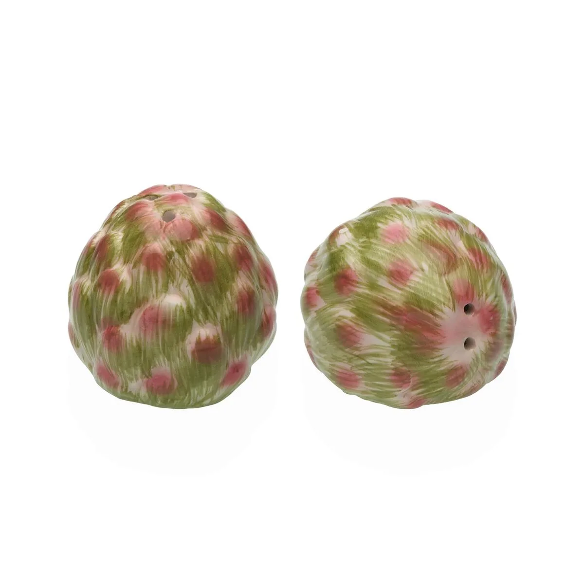 SALERO Y PIMENTERO VERSA CERÁMICA DOLOMITA ALCACHOFA 6,2 X 7 X 6,3 CM