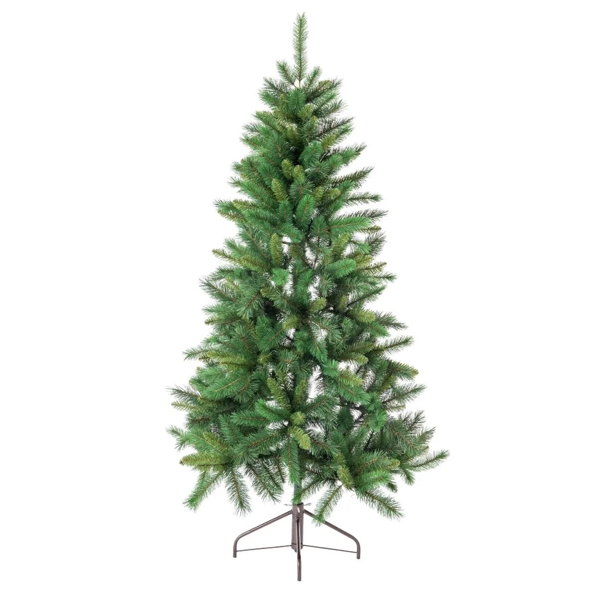 ÁRBOL DE NAVIDAD VERDE PVC METAL POLIETILENO 210 CM