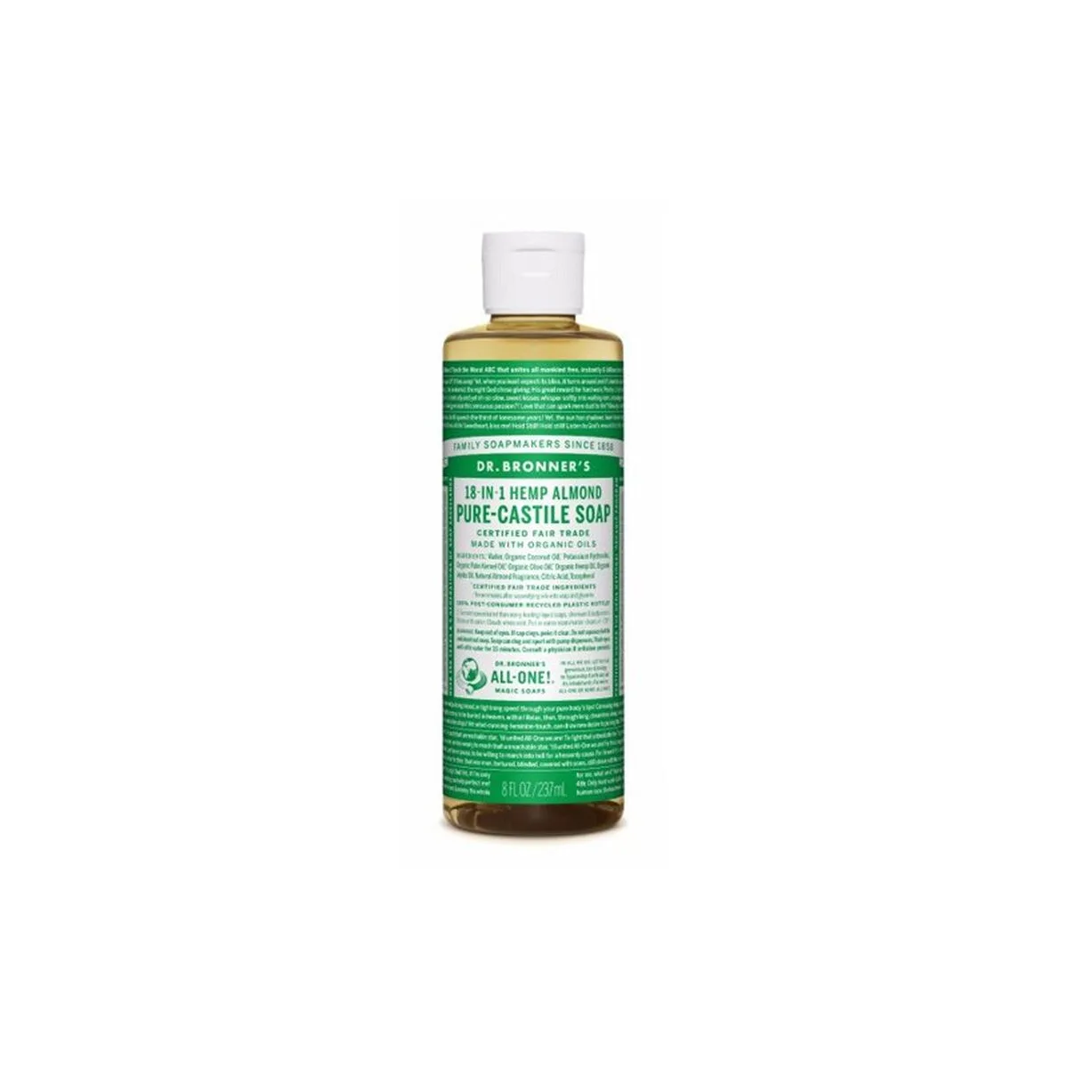 JABÓN LÍQUIDO DR BRONNER'S 240 ML ALMENDRAS