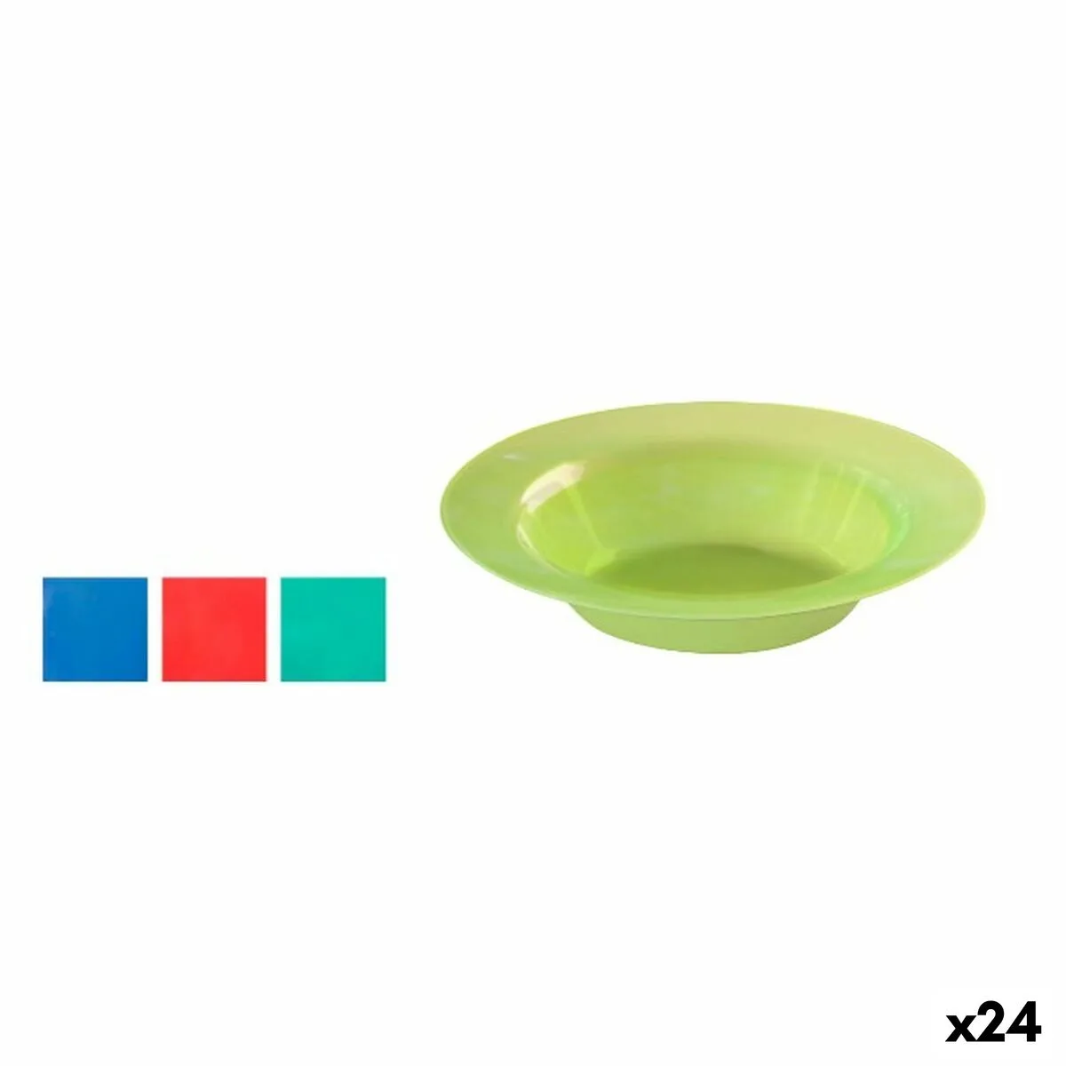 SET DE PLATOS ALGON Ø 19 CM 4 PIEZAS (24 UNIDADES)