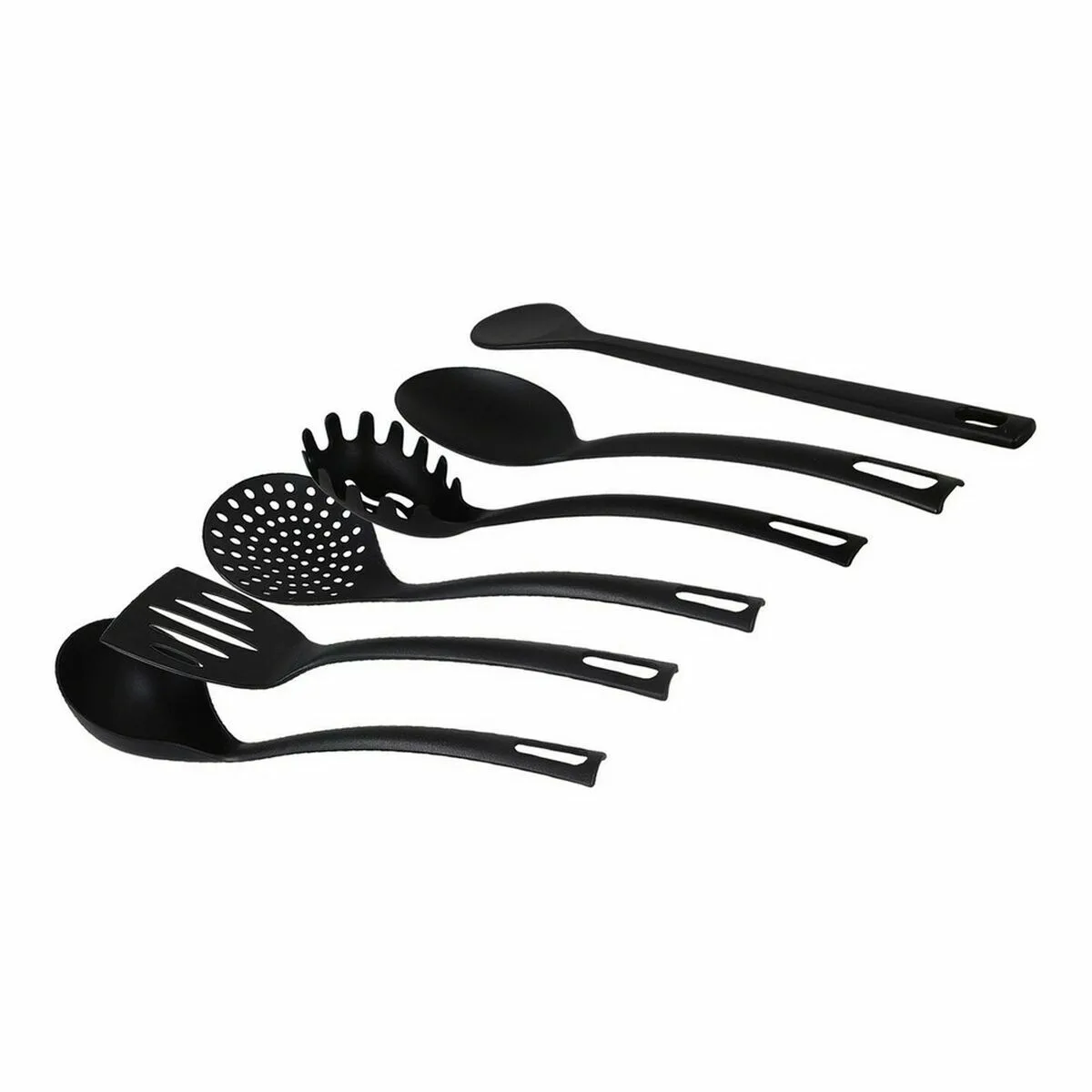 SET DE UTENSILIOS PARA COCINA QUTTIN QUTTIN NEGRO (6 UNIDADES) (6 PCS)