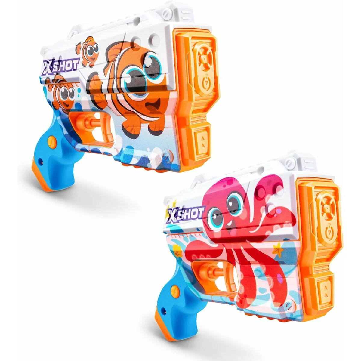SET 2 PISTOLAS ZURU X-SHOT PRESCHOOL BLASTER  130 ML 15,5 X 37 X 4,8 CM