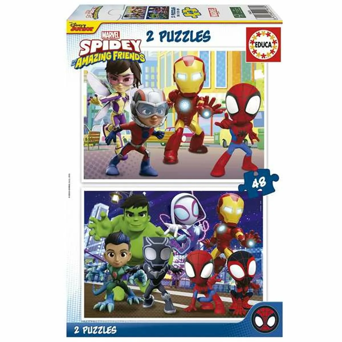 SET DE 2 PUZZLES EDUCA SPIDEY AMAZING FRIENDS