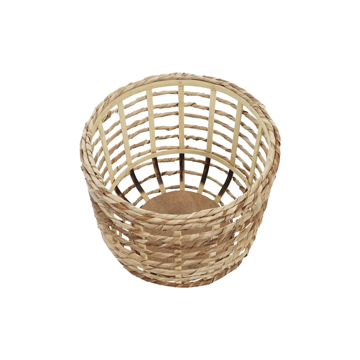 JUEGO DE CESTAS DKD HOME DECOR MARRÓN NATURAL (3 PIEZAS) (3 UNIDADES)
