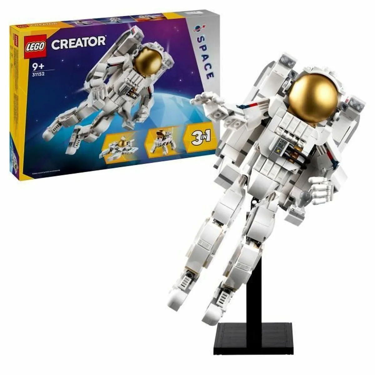 JUEGO DE CONSTRUCCIÓN LEGO 31152 CREATOR 3IN1 ASTRONAUT IN SPACE MULTICOLOR 647 PIEZAS