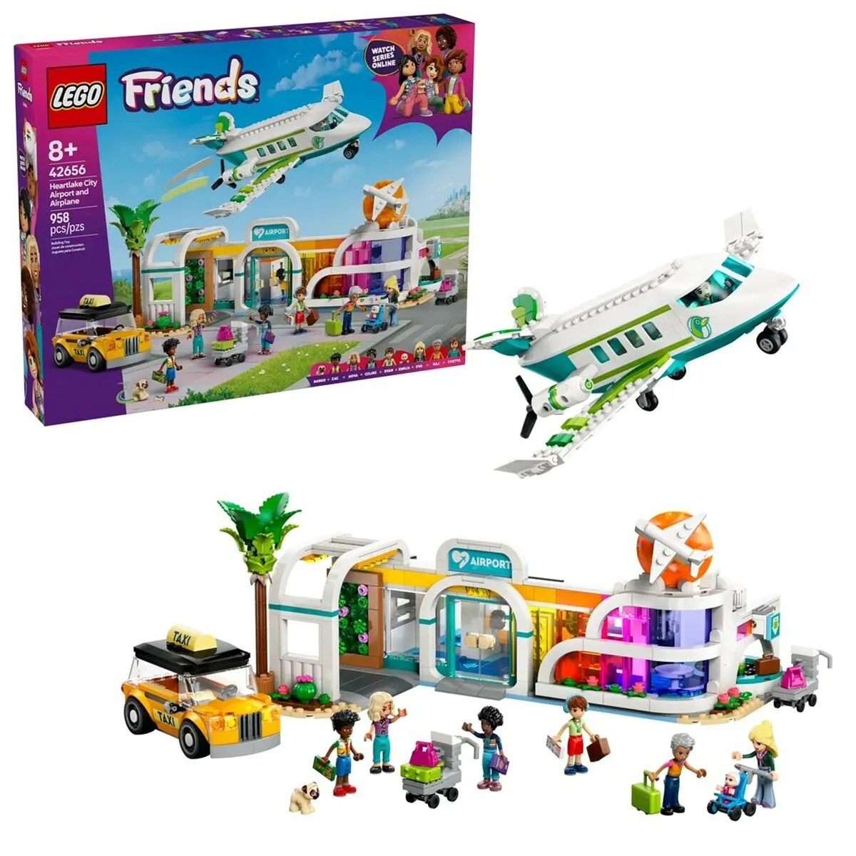 JUEGO DE CONSTRUCCIÓN LEGO FRIENDS 42656 HEARTLAKE CITY AIRPORT 958 PIEZAS