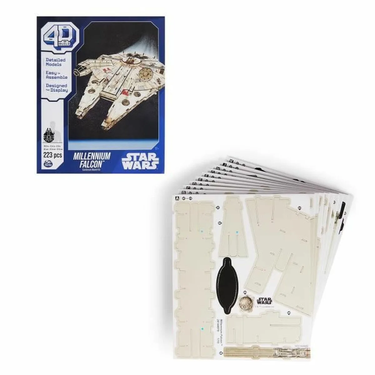 JUEGO DE CONSTRUCCIÓN STAR WARS MILLENNIUM FALCON 223 PIEZAS 43 X 31,4 X 22,4 CM GRIS MULTICOLOR