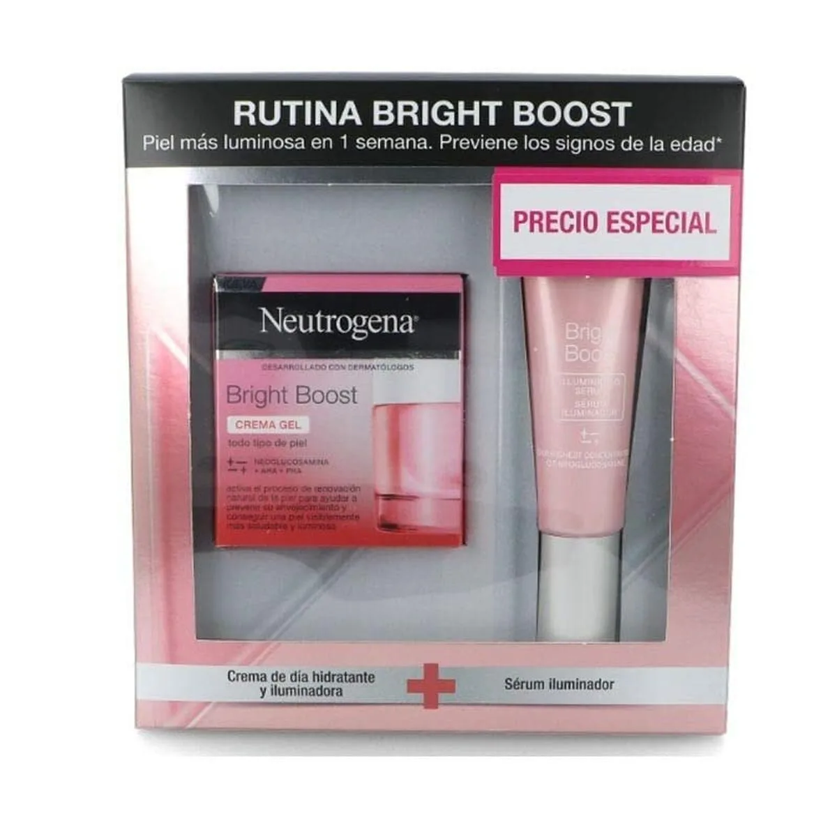 SET DE COSMÉTICA NEUTROGENA BRIGHT BOOST 2 PIEZAS
