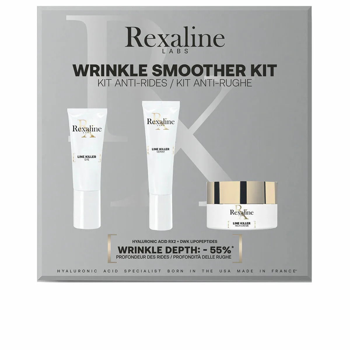 SET DE COSMÉTICA REXALINE WRINKLE SMOOTHER ANTIEDAD