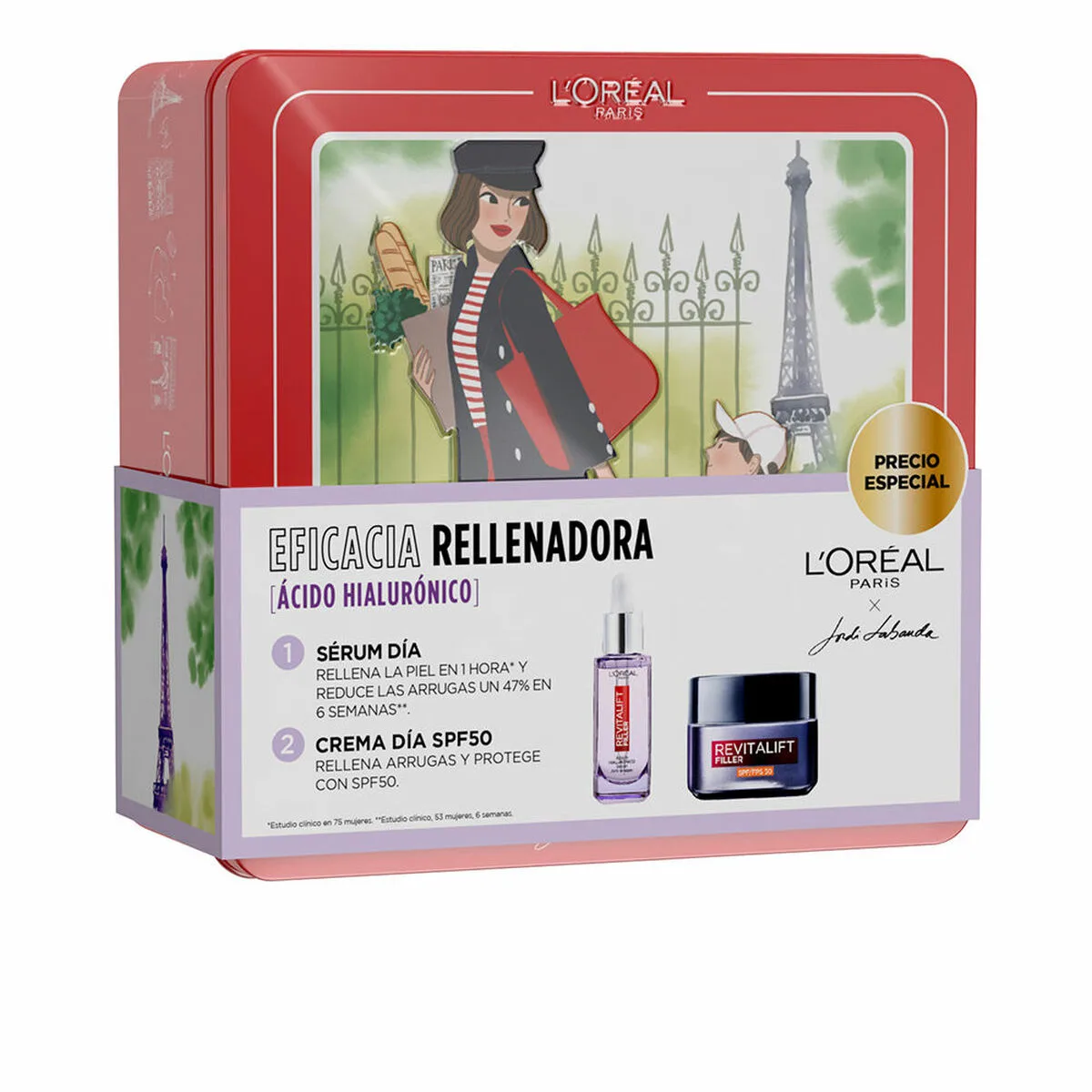 SET DE COSMÉTICA MUJER L'OREAL MAKE UP REVITALIFT 2 PIEZAS