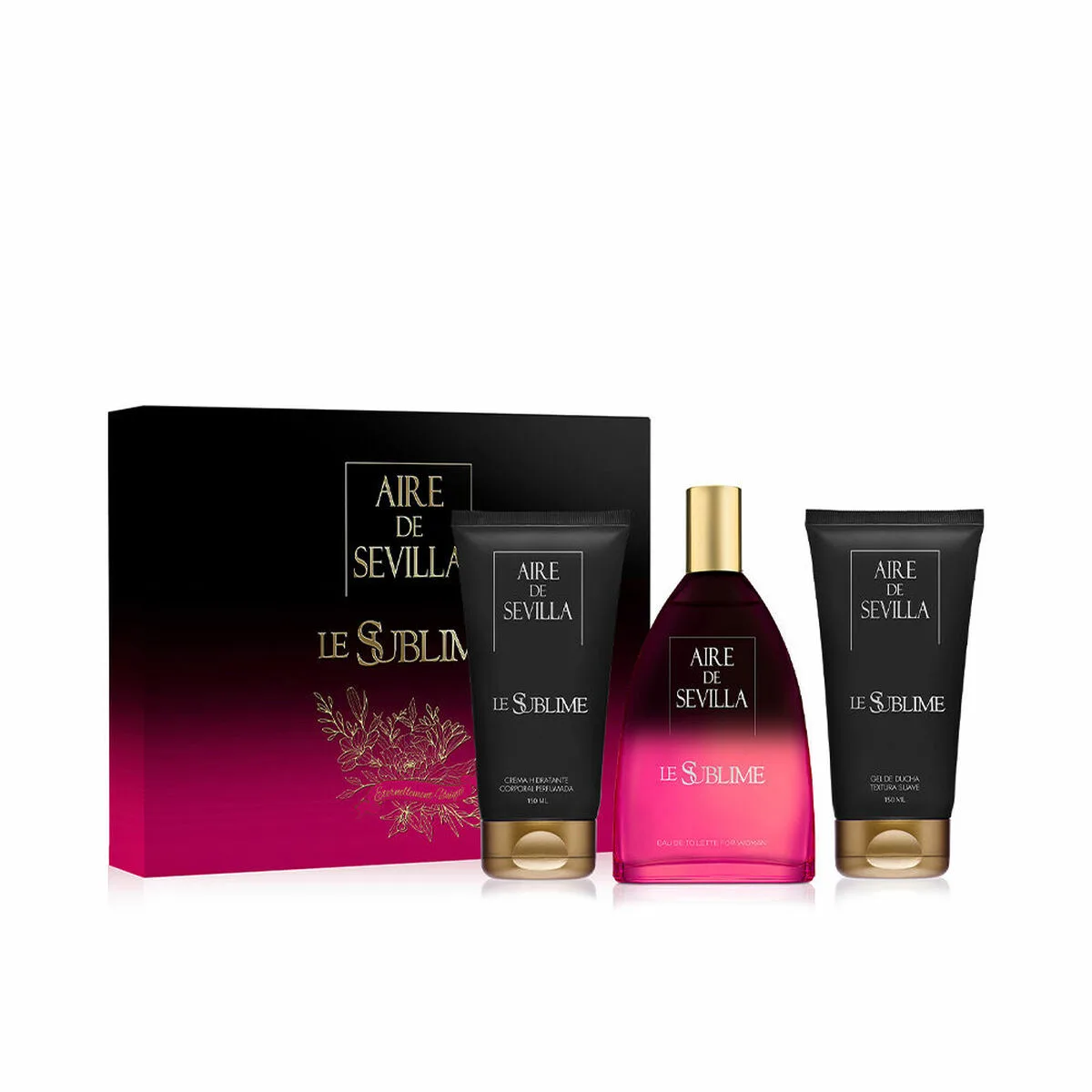 SET DE PERFUME MUJER AIRE DE SEVILLA LE SUBLIME EDT 3 PIEZAS