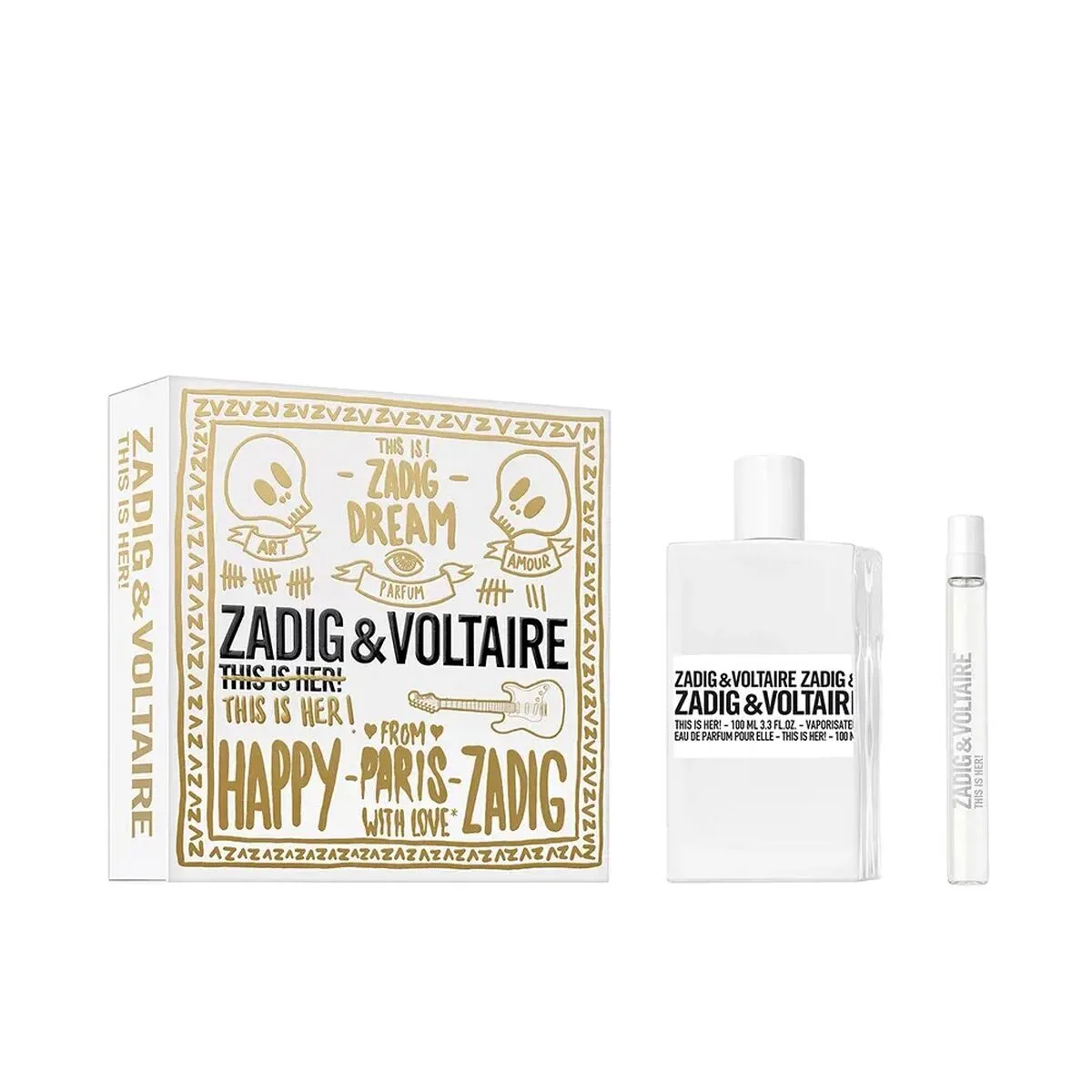 SET DE PERFUME MUJER ZADIG & VOLTAIRE THIS IS HER! 2 PIEZAS