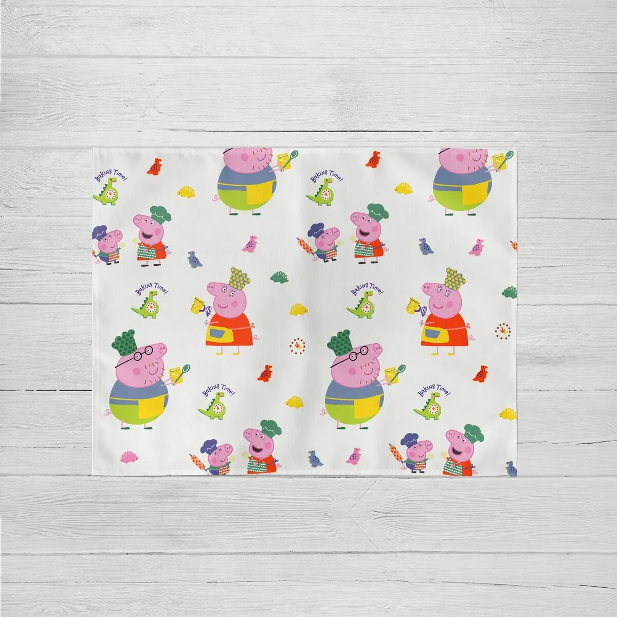 MANTEL INDIVIDUAL KIDS&COTTON TIME BACKING MULTICOLOR 45 X 35 CM 2 UNIDADES
