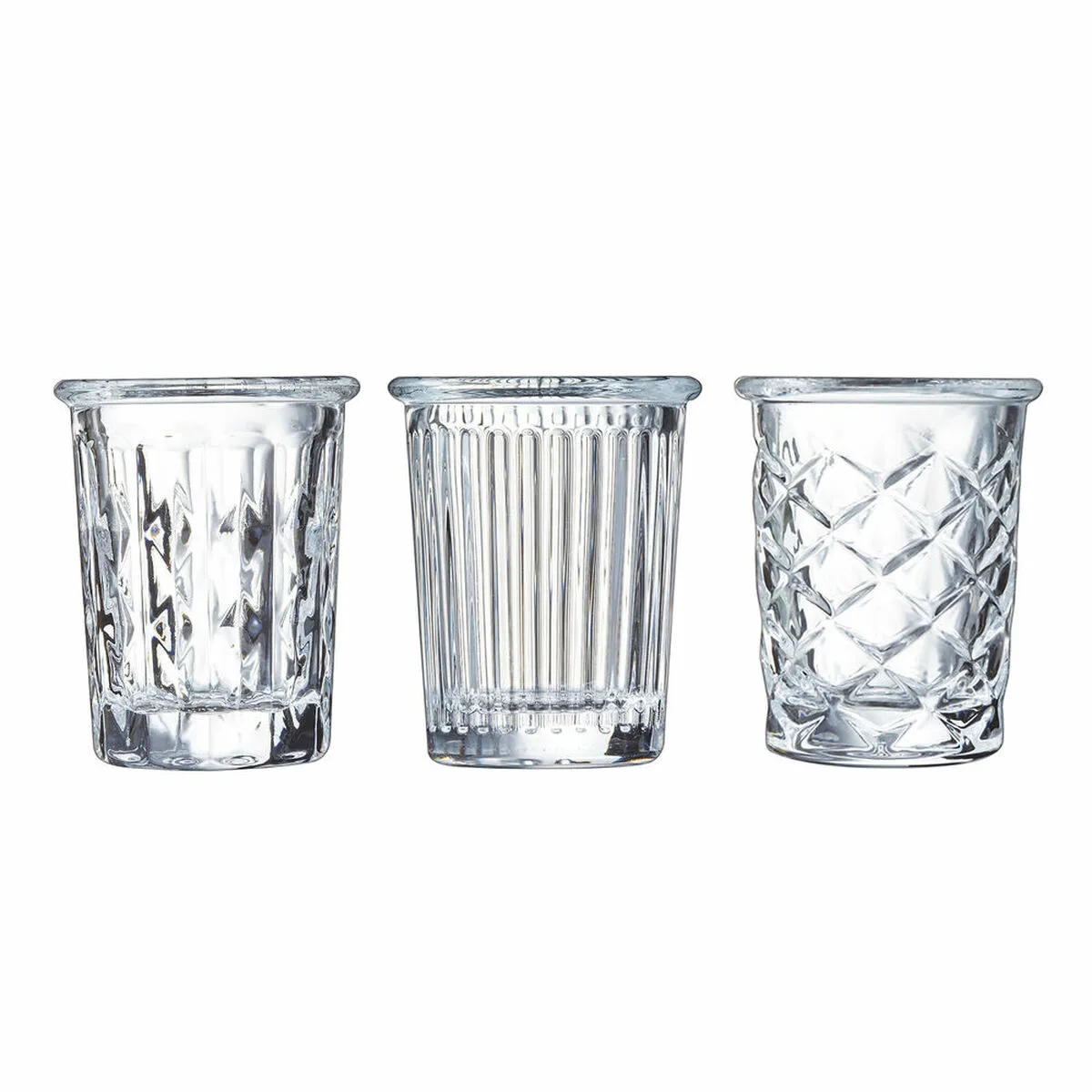 SET DE VASOS ARCOROC NEW YORK TRANSPARENTE VIDRIO 34 ML 6 PIEZAS