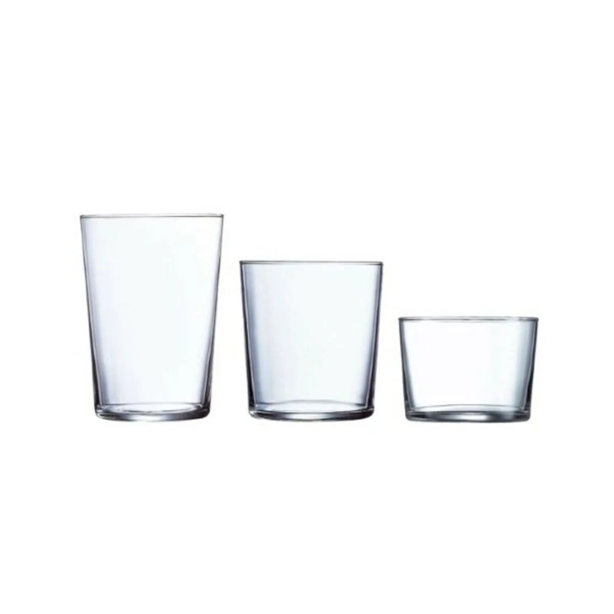 SET DE VASOS LUMINARC GORBEA TRANSPARENTE VIDRIO 6 PIEZAS (18 PCS)