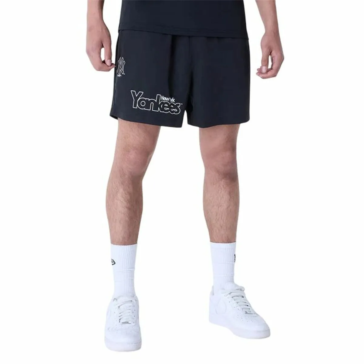PANTALONES CORTOS DE BALONCESTO PARA HOMBRE NEW ERA NEW YORK YANKEES MLB NEGRO
