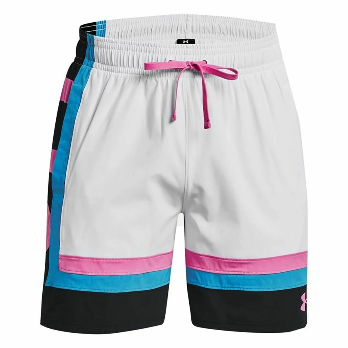 PANTALONES CORTOS DE BALONCESTO PARA HOMBRE UNDER ARMOUR BASELIN  BLANCO