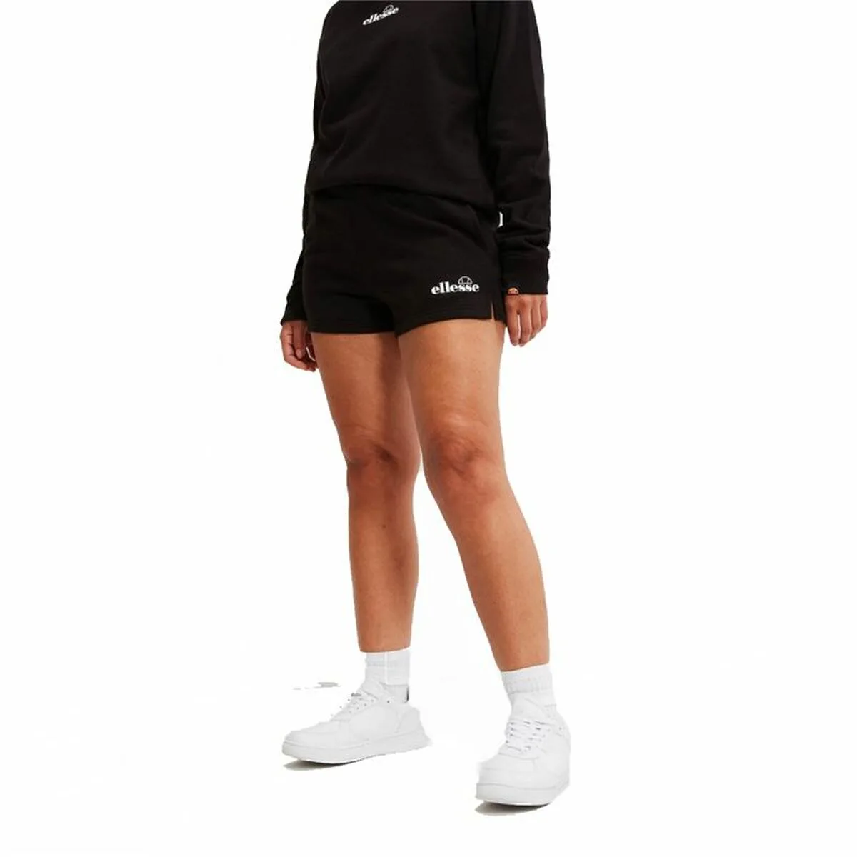 PANTALÓN CORTO DEPORTIVO ELLESSE KYRANA LOOPBACK NEGRO