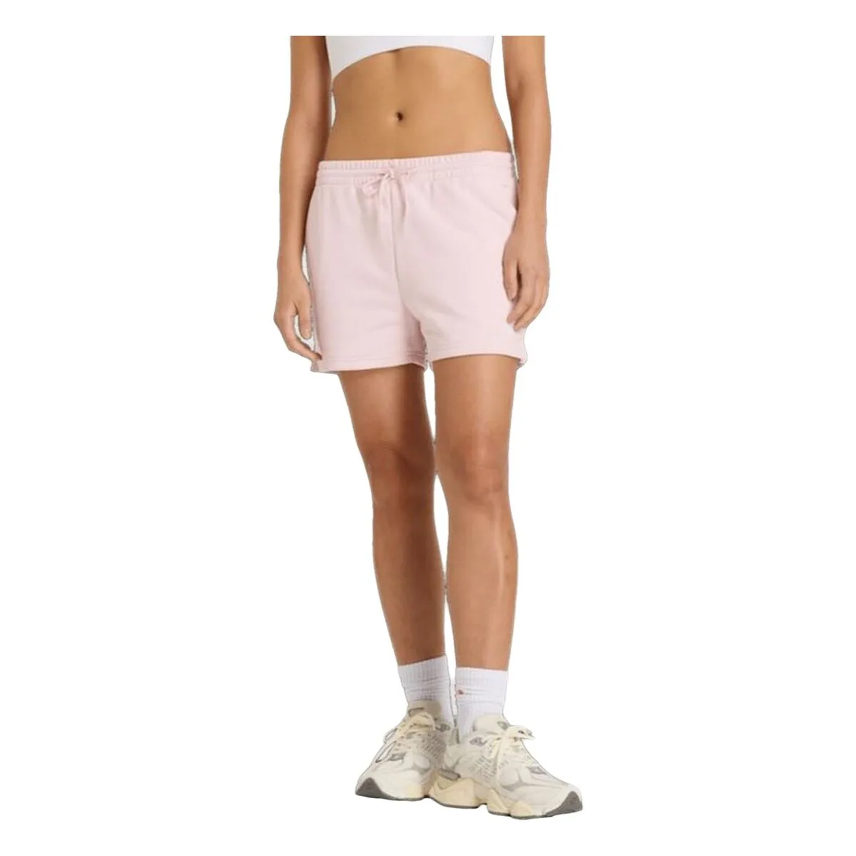 PANTALÓN CORTO DEPORTIVO NEW BALANCE SE FT SH WS41500 RSG ROSA