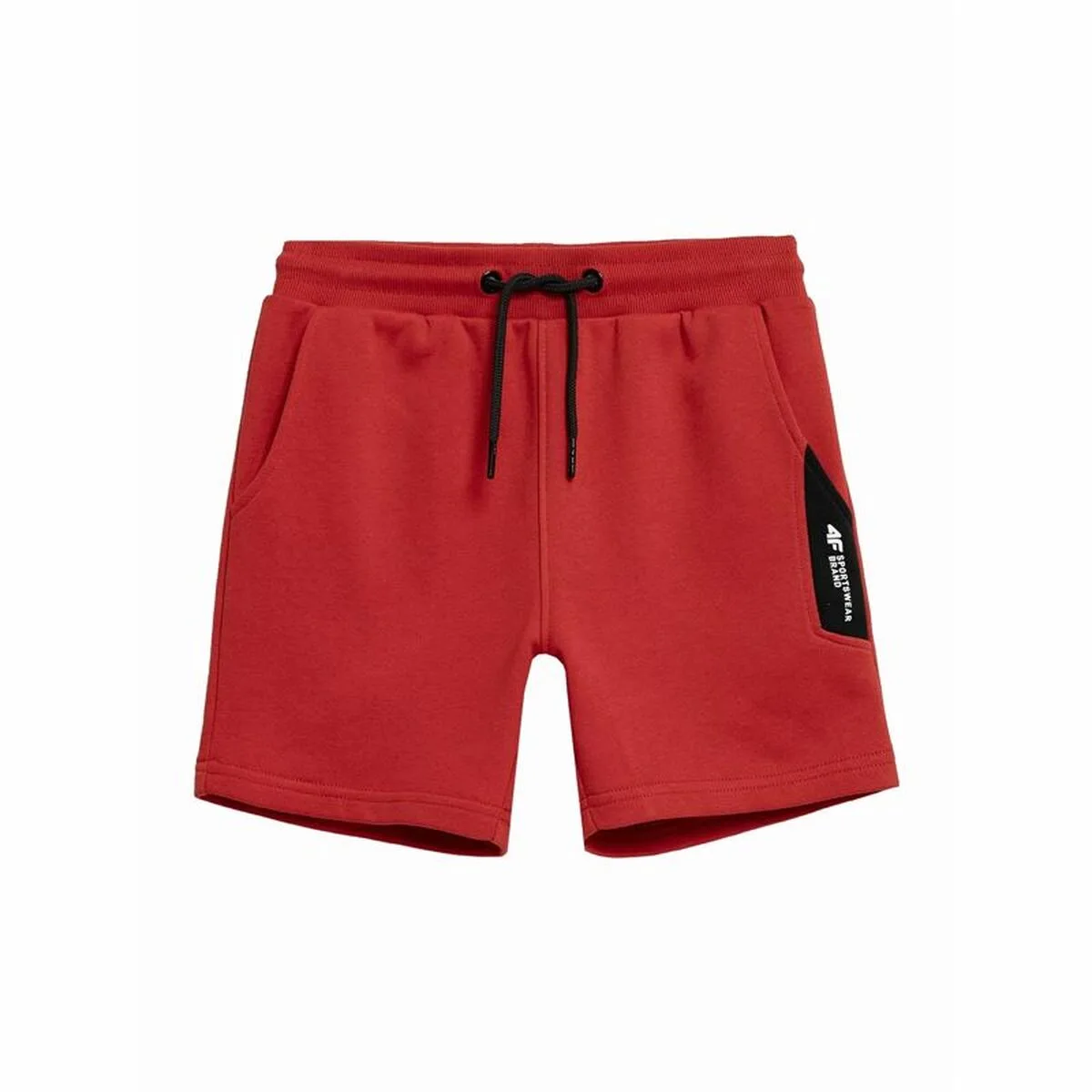 PANTALONES CORTOS DEPORTIVOS PARA NIÑOS 4F M049  ROJO