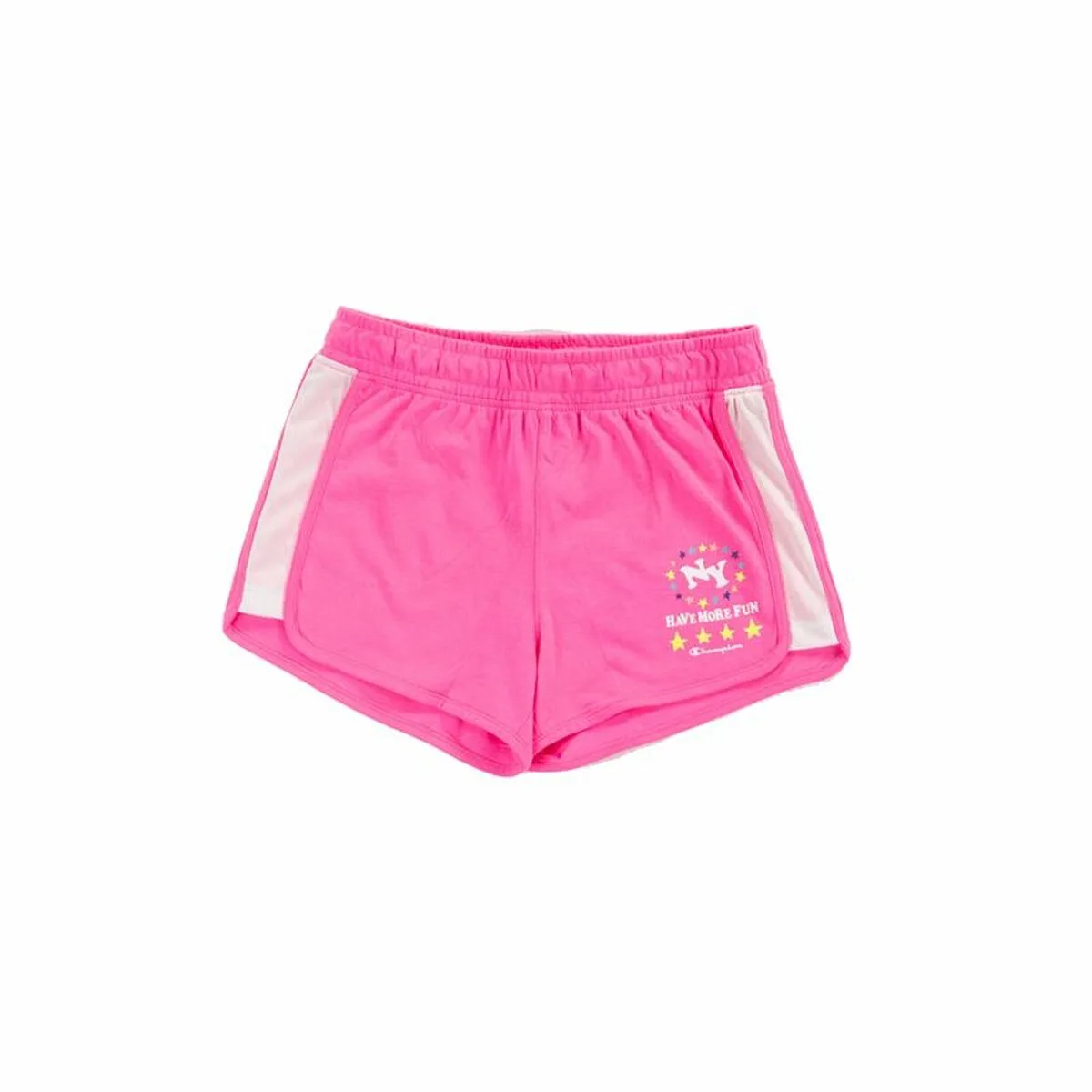 PANTALONES CORTOS DEPORTIVOS PARA NIÑOS CHAMPION ROSA FUCSIA