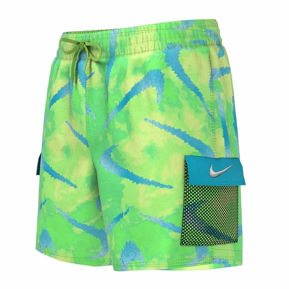 PANTALONES CORTOS DEPORTIVOS PARA NIÑOS NIKE VERDE LIMÓN