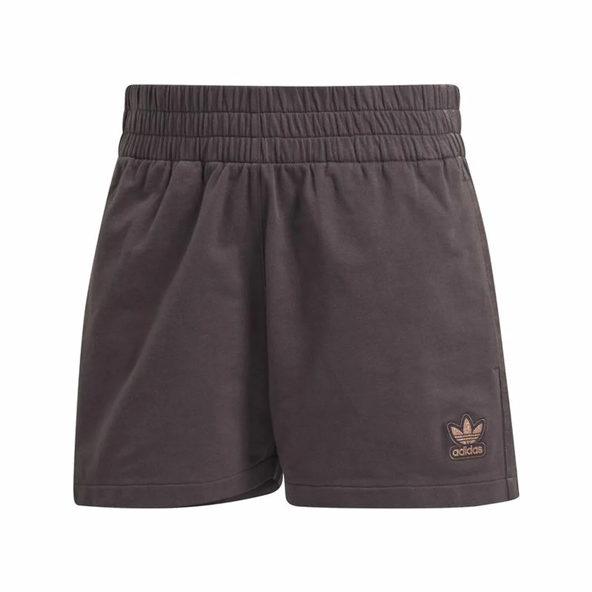PANTALONES CORTOS DEPORTIVOS PARA MUJER ADIDAS ORIGINALS 3 STRIPES MARRÓN