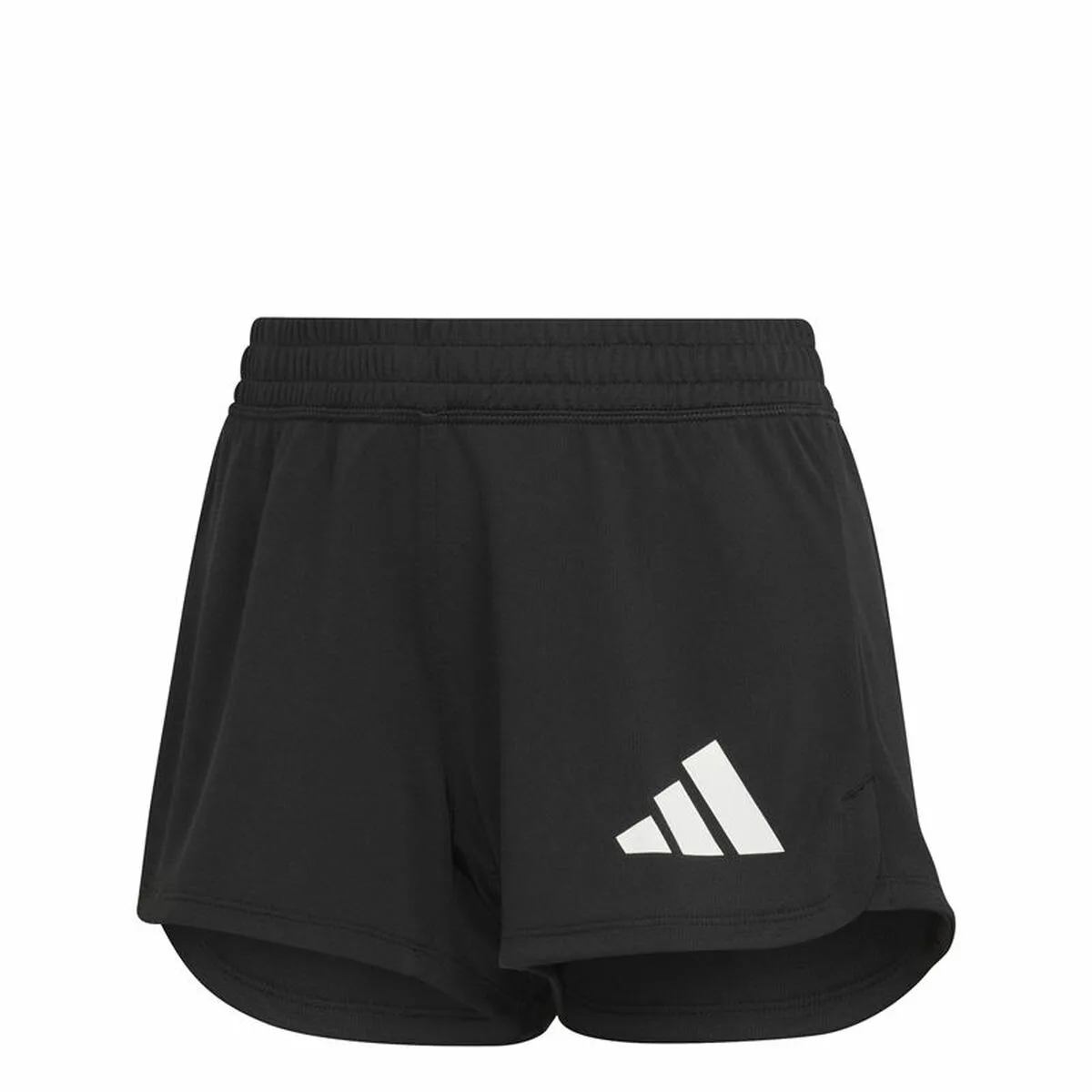 PANTALONES CORTOS DEPORTIVOS PARA MUJER ADIDAS PACER 3 STRIPES KNIT NEGRO