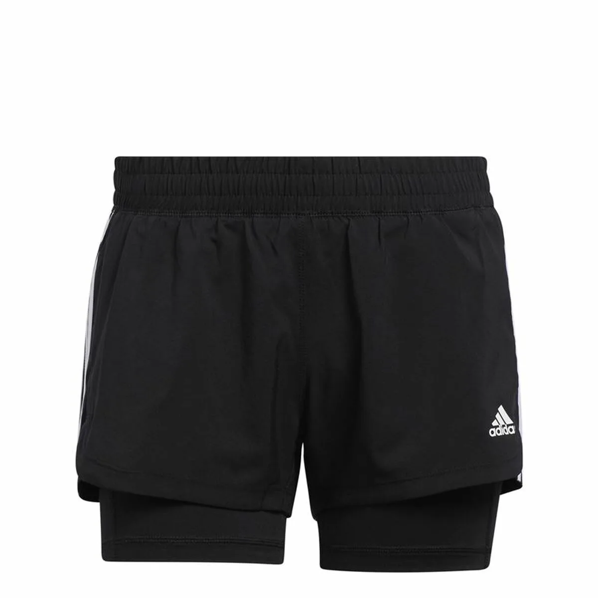 PANTALONES CORTOS DEPORTIVOS PARA MUJER ADIDAS PACER NEGRO