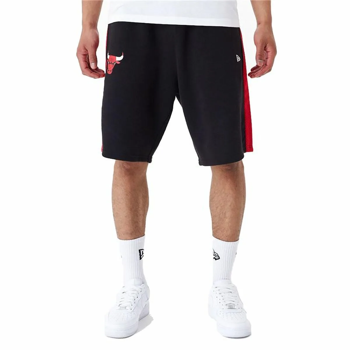PANTALONES CORTOS DEPORTIVOS PARA HOMBRE NEW ERA NBA MESH PANEL OS SHORTS CHIBUL 60435477 NEGRO