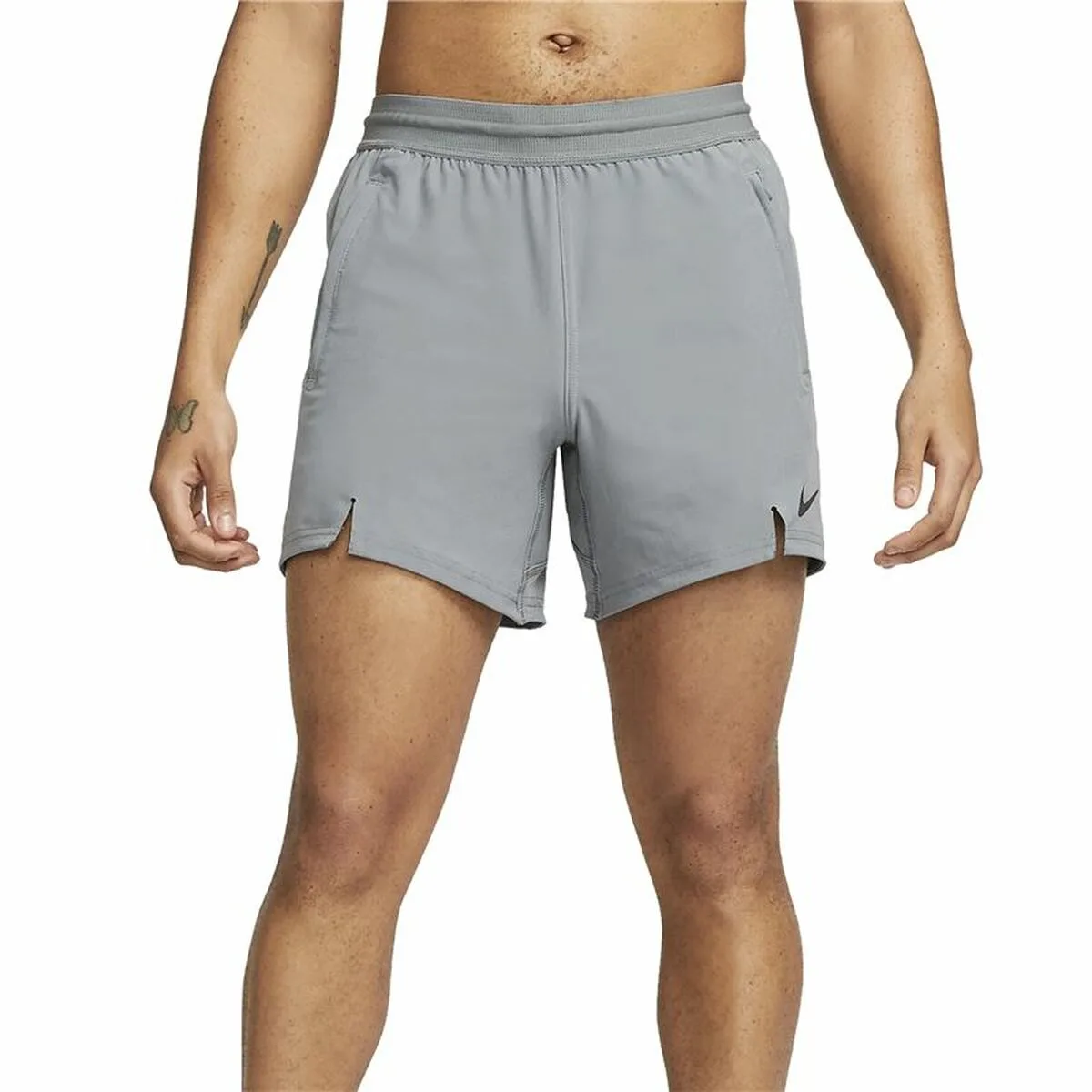 PANTALONES CORTOS DEPORTIVOS PARA HOMBRE NIKE PRO DRI-FIT FLEX GRIS