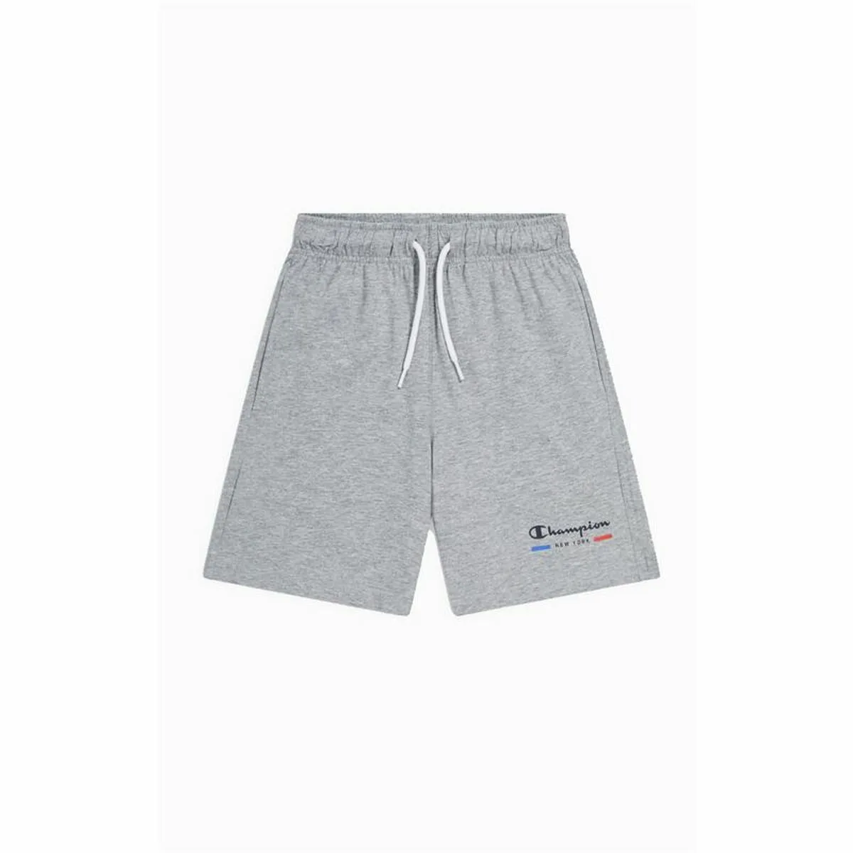 PANTALONES CORTOS INFANTILES CHAMPION LOGO GRIS