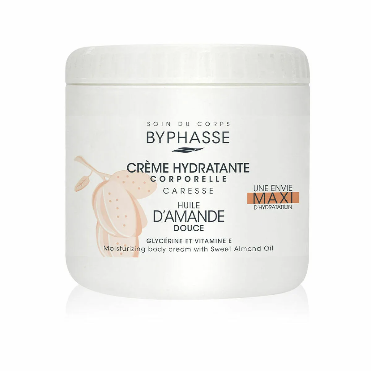 CREMA CORPORAL HIDRATANTE BYPHASSE ALMENDRA DULCE (500 ML)