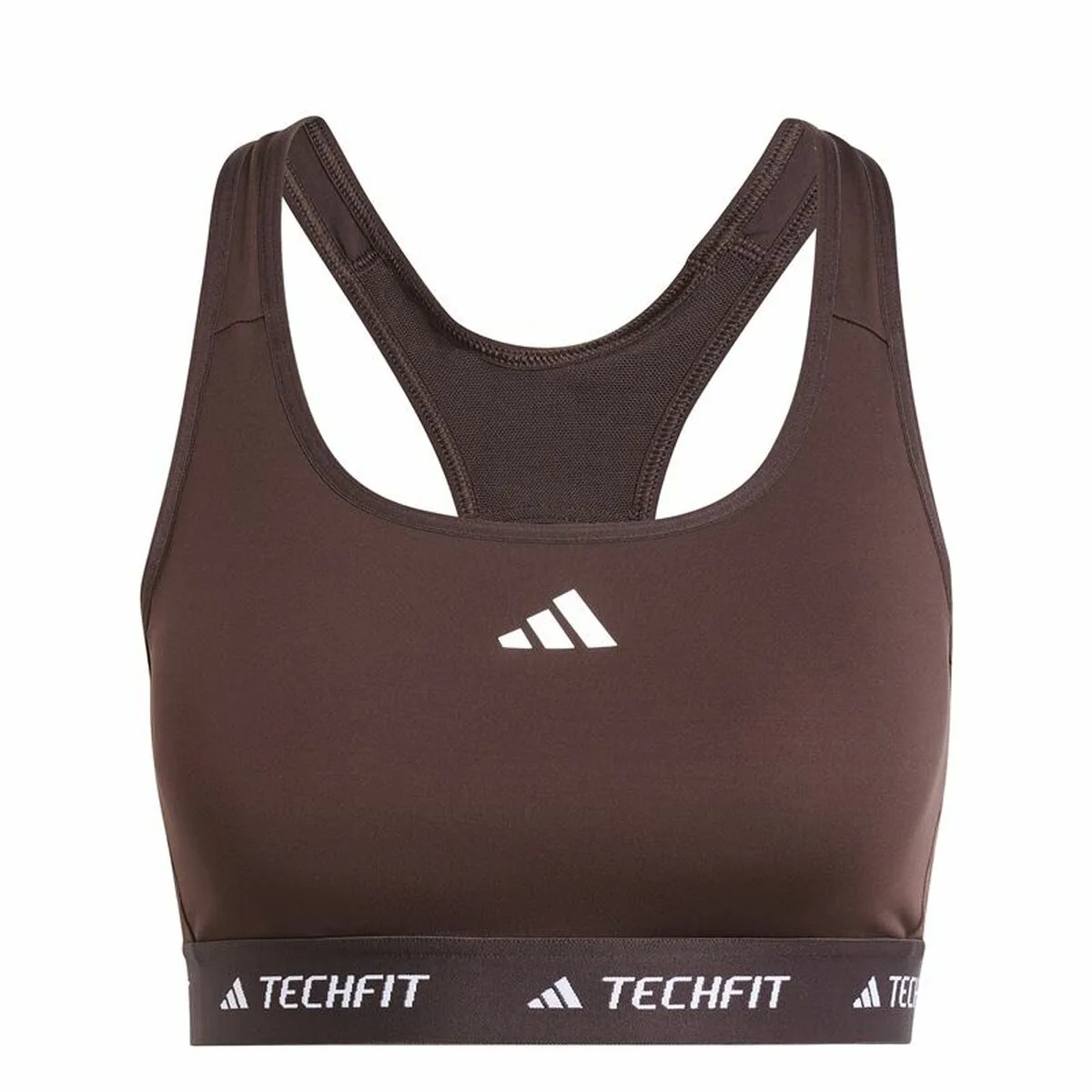 SUJETADOR DEPORTIVO ADIDAS TECHFIT MEDIUM MARRÓN