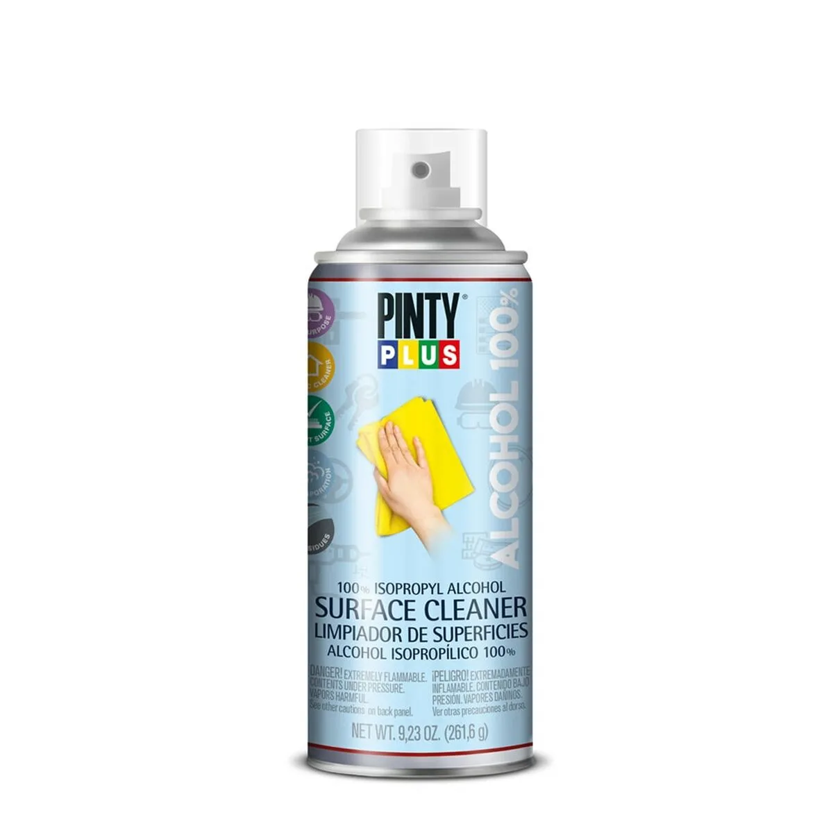 SPRAY DESINFECTANTE PINTYPLUS 100% ALCOHOL SUPERFICIES 400 ML