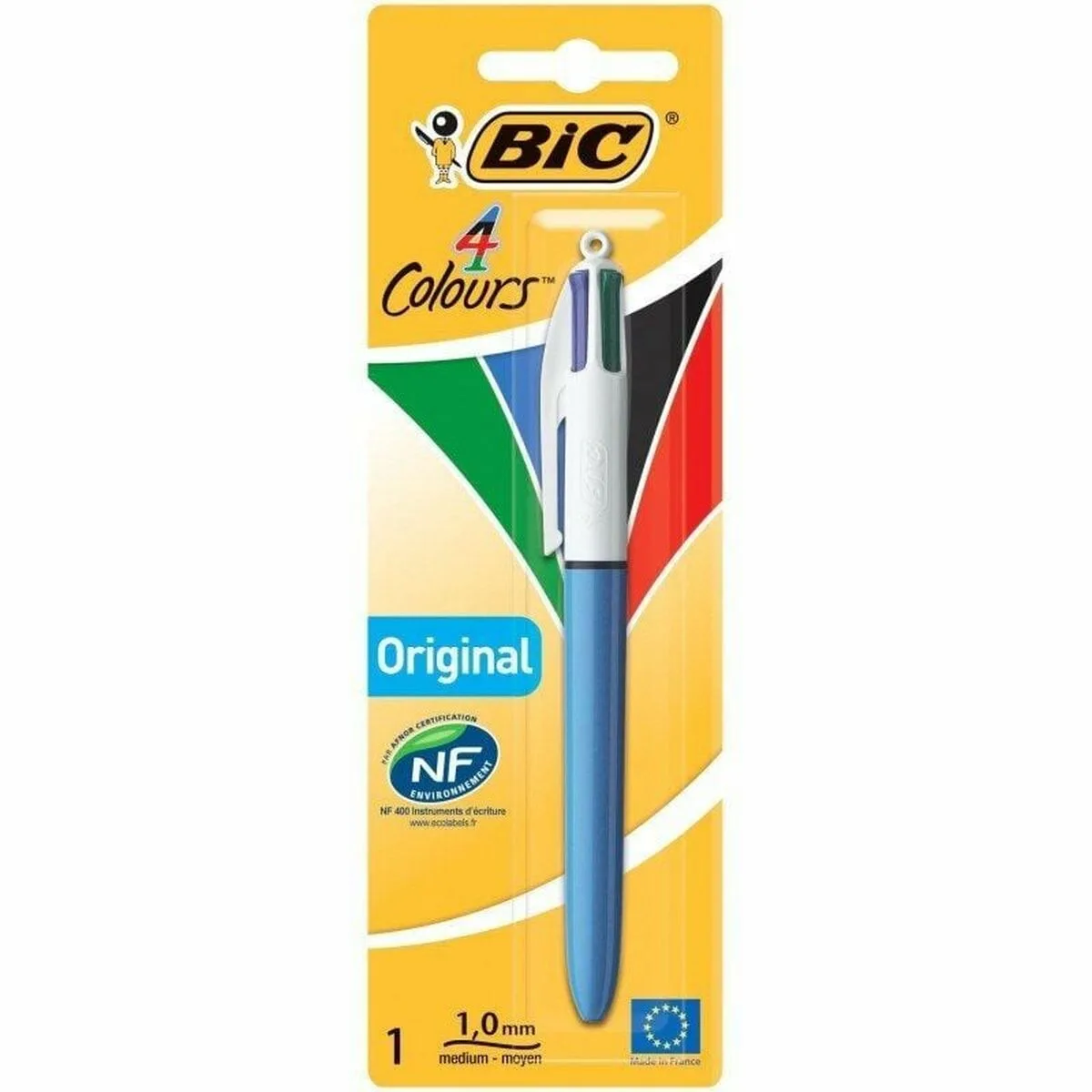BOLIGRAFO DE TINTA LÍQUIDA BIC 802077 AZUL BLANCO MULTICOLOR
