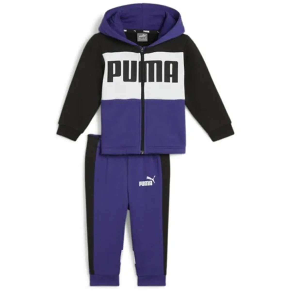CHÁNDAL INFANTIL PUMA MINICATS COLORBLOCK JOGGER MORADO