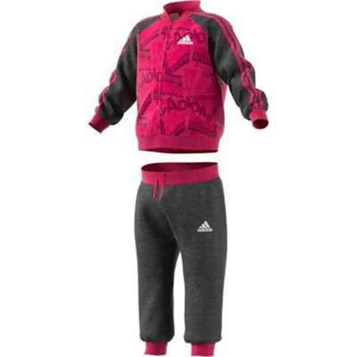 CHÁNDAL PARA BEBÉ ADIDAS I BBALL JOG FT ROSA NEGRO MULTICOLOR