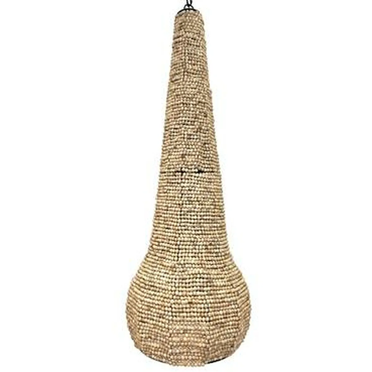 LÁMPARA DE TECHO HOME ESPRIT NATURAL MADERA METAL 50 W 36,5 X 36,5 X 174,5 CM