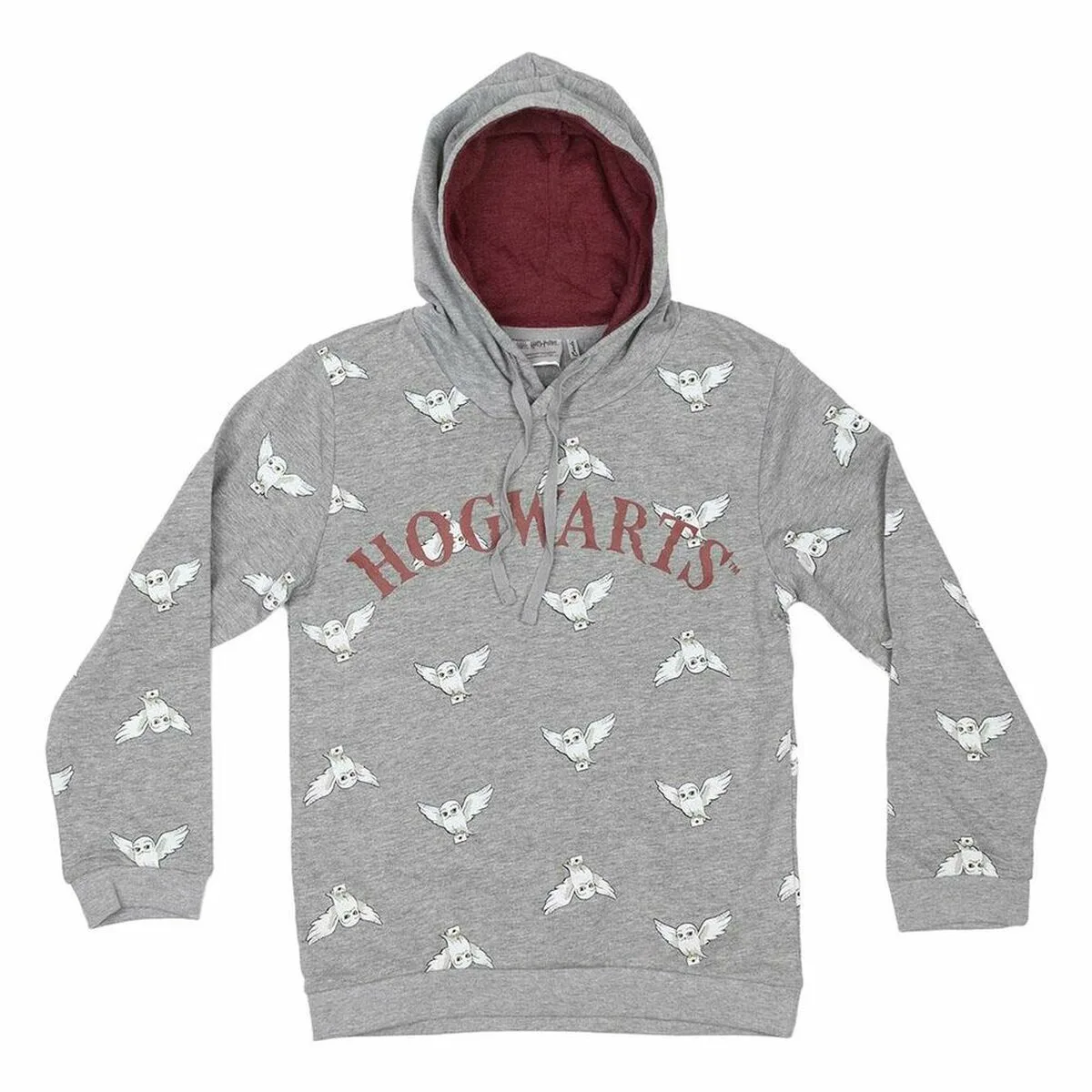 SUDADERA CON CAPUCHA NIÑO HARRY POTTER GRIS