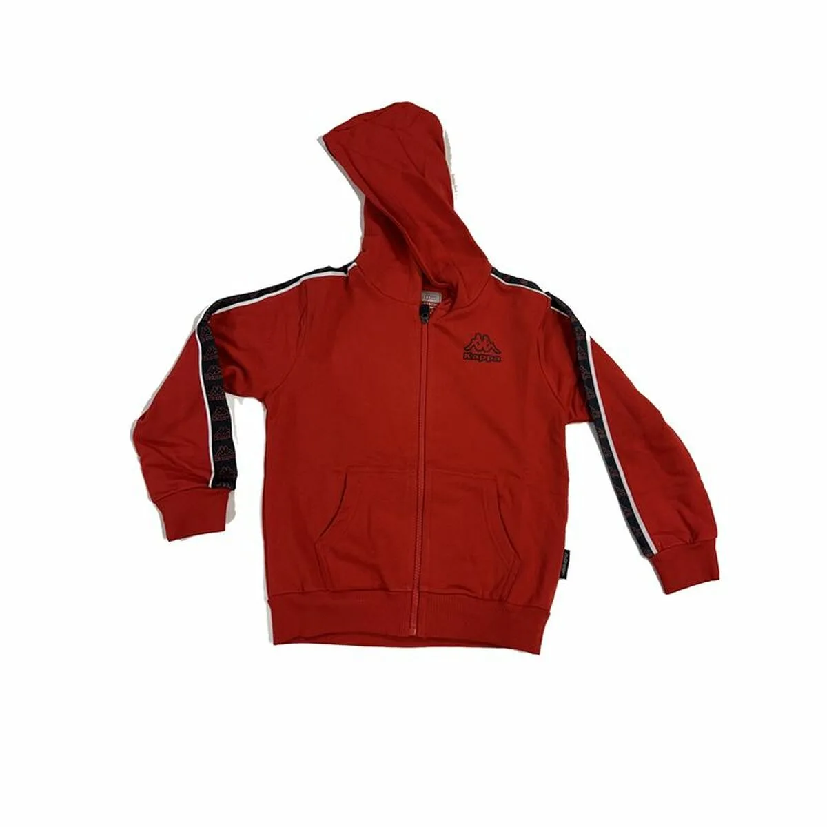 SUDADERA CON CAPUCHA NIÑO KAPPA 8031F0036 ROJO