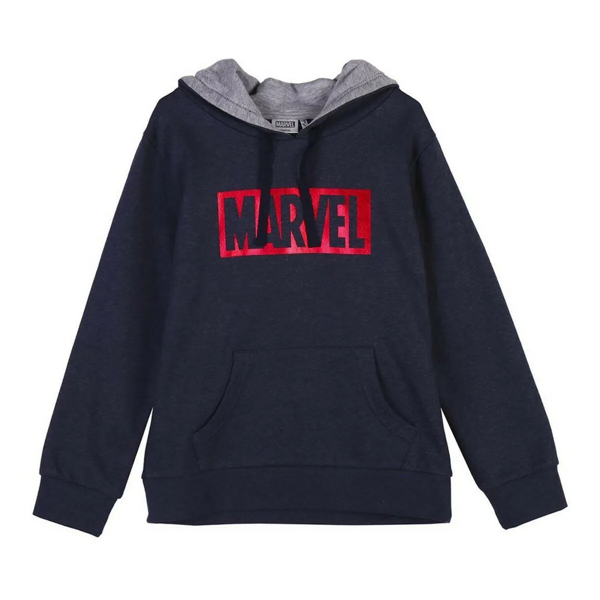 SUDADERA CON CAPUCHA NIÑO MARVEL AZUL OSCURO