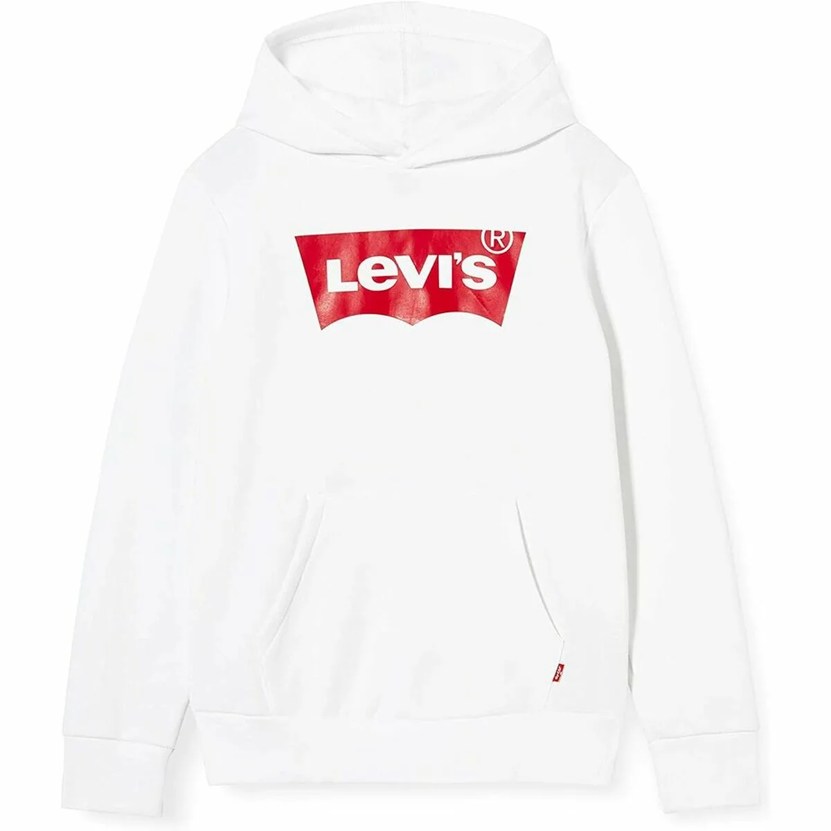 SUDADERA CON CAPUCHA NIÑO S S KNIT TOP LEVI'S E8778 BLANCO