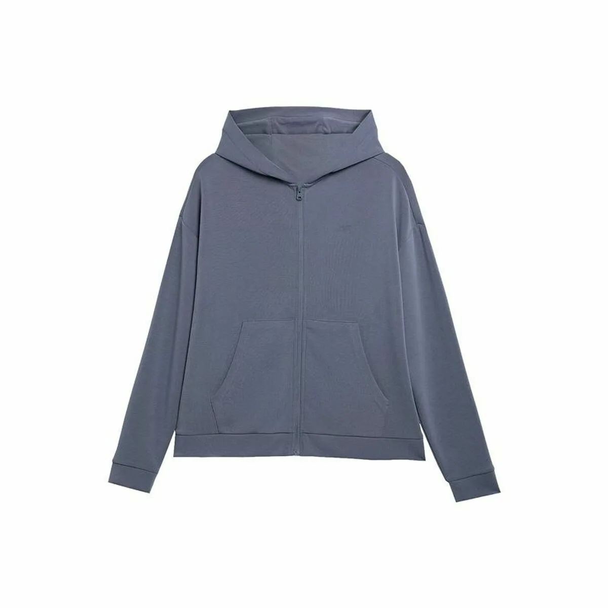SUDADERA CON CAPUCHA MUJER 4F BLD041 AZUL YOGA